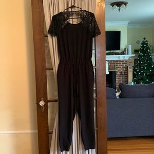 Black lace jumpsuit